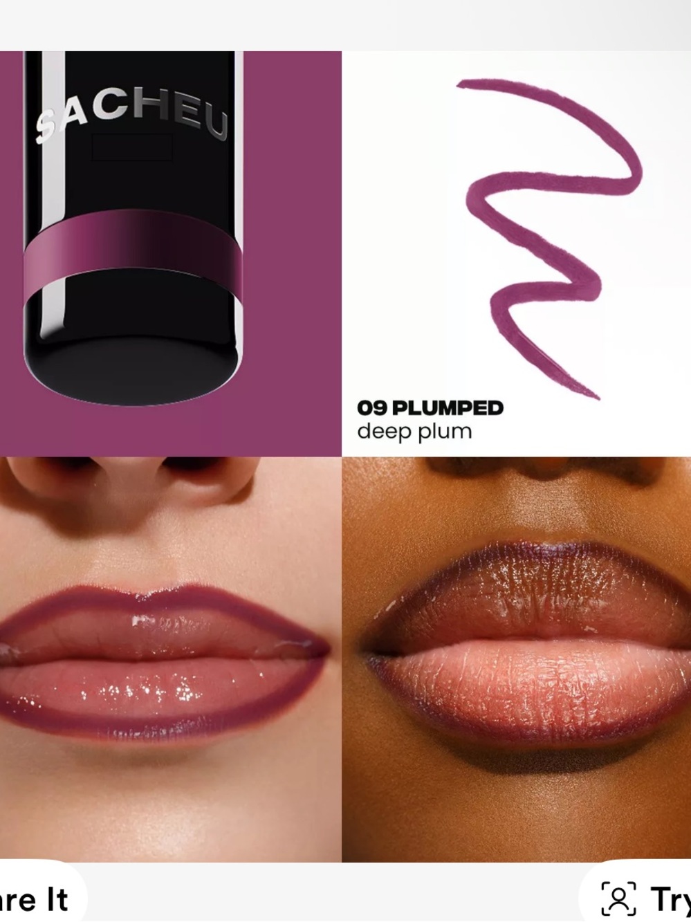 Sacheu 09 plumped LIP LINER STAY-N Peel-Off Lip Stain